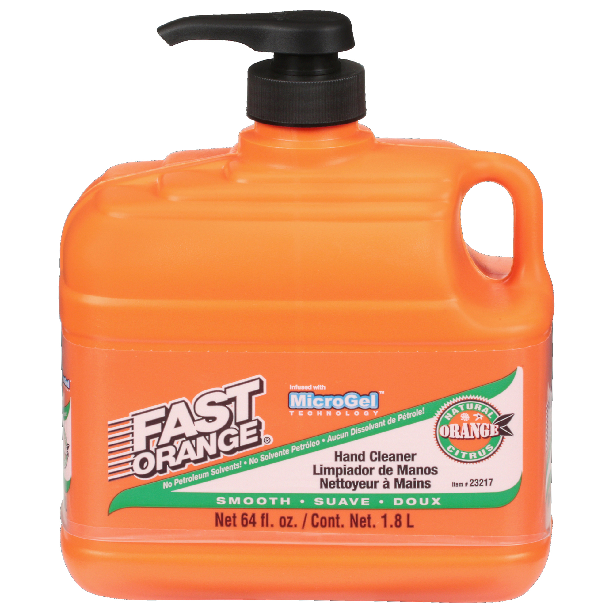 Fast Orange, Smooth Lotion Hand Cleaner 64oz with Pump, Ounces